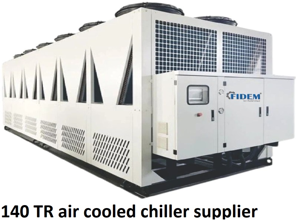 140 TR air cooled chiller supplier