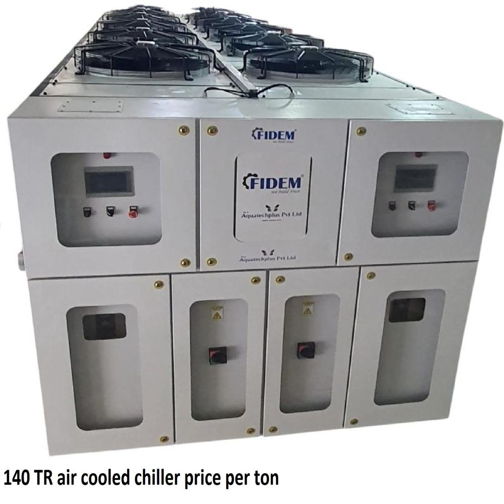 140 TR air cooled chiller price per ton