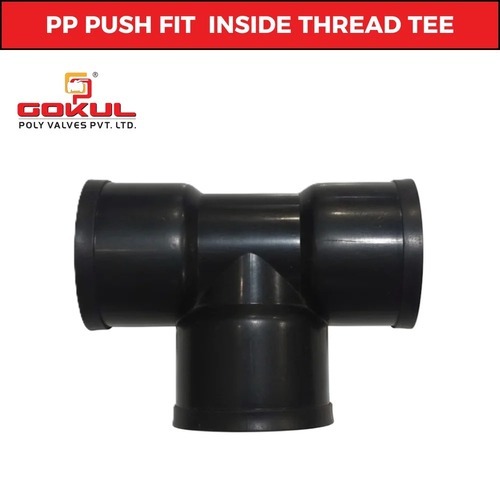 Pp Compression Joiner - Plastic, 1 Inch Size, Black Color | Weather Proof, Breakage Resistant, High Working Pressure, Push Fit Connection