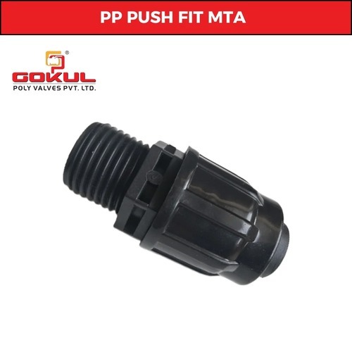 Pp Compression Joiner - Plastic, 1 Inch Size, Black Color | Weather Proof, Breakage Resistant, High Working Pressure, Push Fit Connection