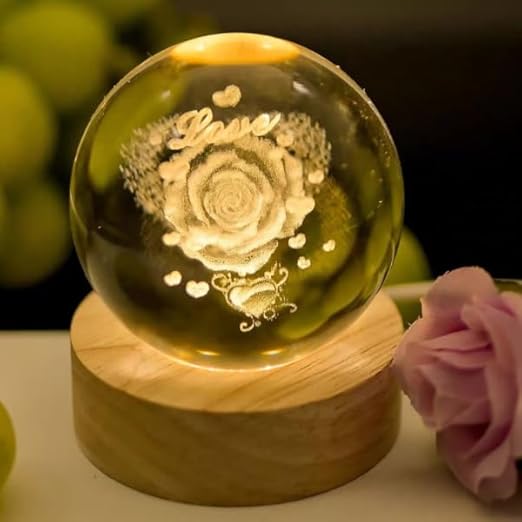 Crystal Ball Lamp I Love You