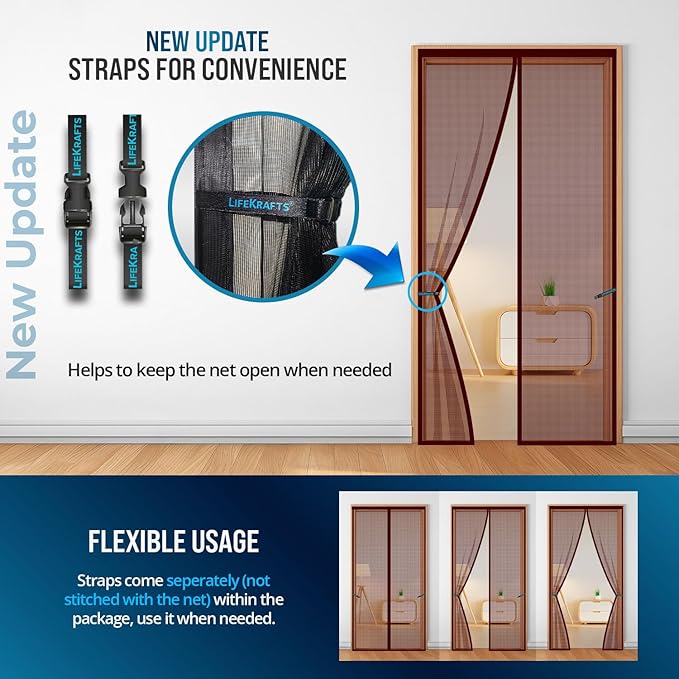 Magic Magnetic Door Mesh Curtain