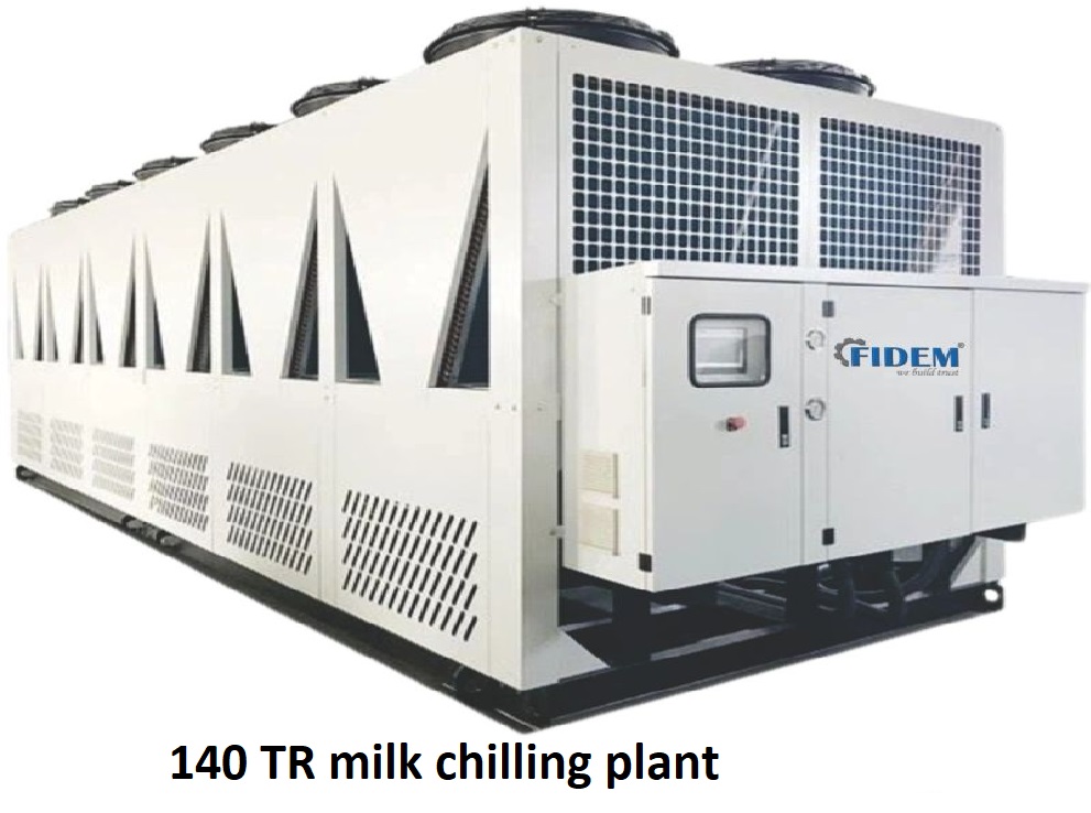 140 TR milk chilling plant