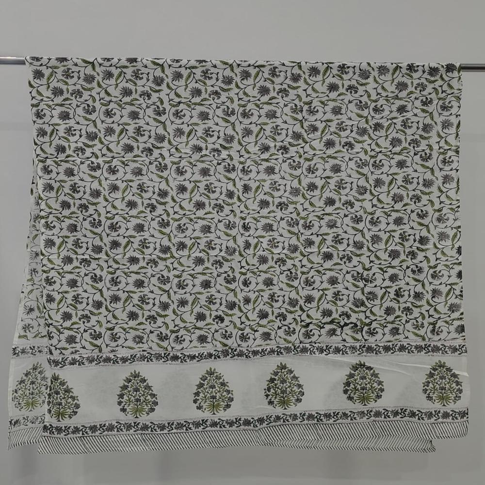 Beautiful Hand Block Printed Cotton Dupatta