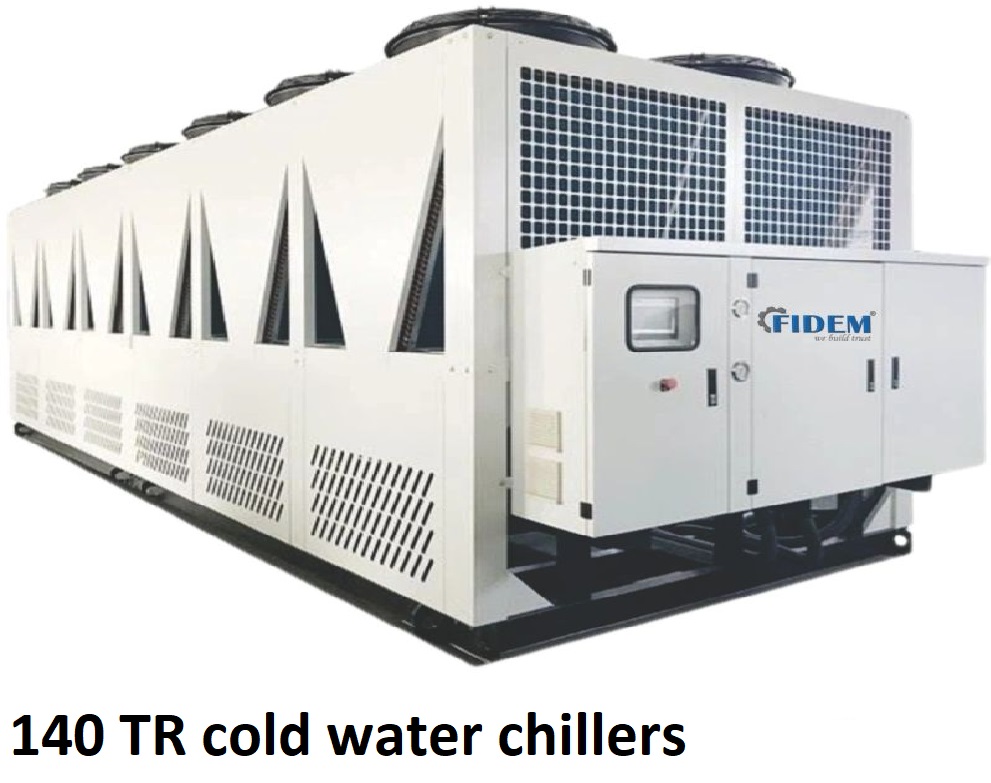 140 TR cold water chillers