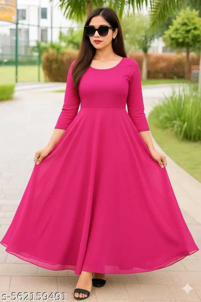 WOMEN'S HEAVY PARTY WEAR FANCY LONG GOWN