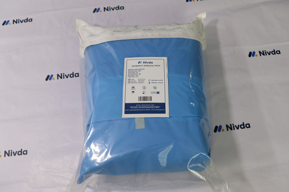 Extremity Drape Pack - Fluid-resistant Nonwoven Fabric, Soft And Breathable Material, Reinforced Fenestrations For Targeted Access, Sterile And Disposable Design