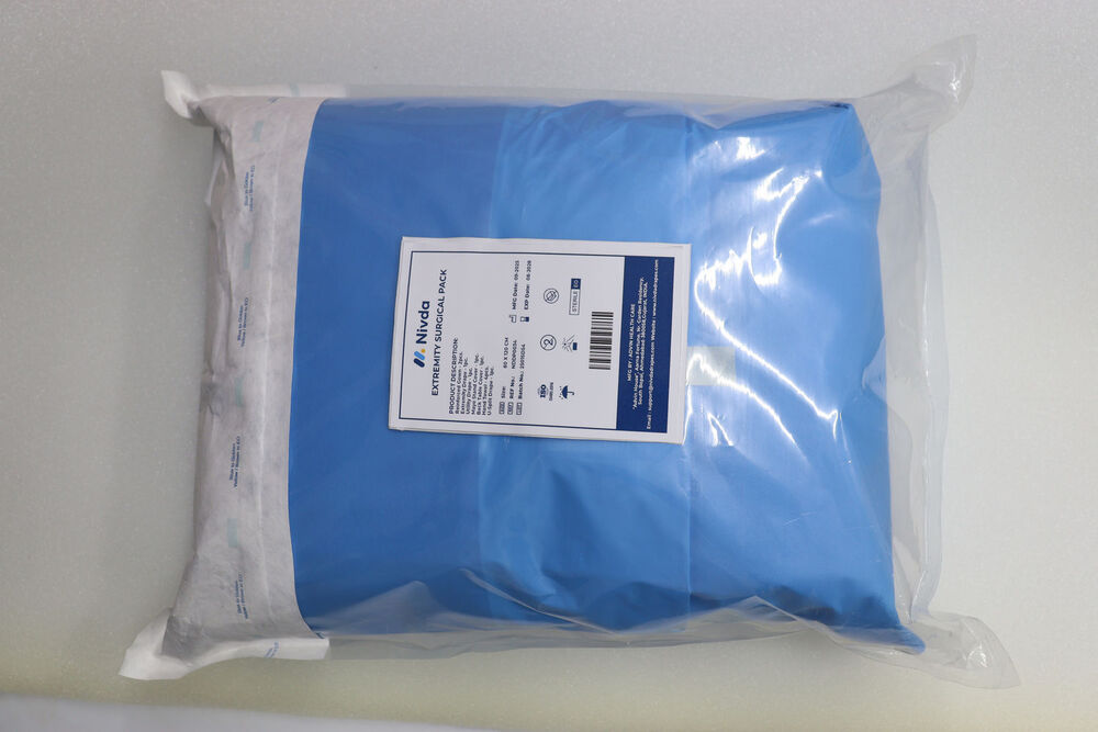 Extremity Drape Kit - Fluid-resistant Nonwoven Fabric , Sterile Design With Reinforced Fenestrations And Adhesive Strips For Secure Placement