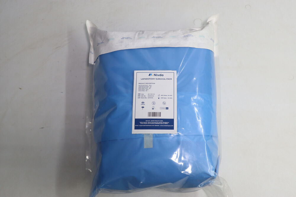 Laparotomy Drape Kit - Non-woven, 60x90 Inches, Reinforced Design | Sterile, Comfortable, Adaptable For High Fluid Volumes, Reduces Risk Of Airborne Transmission