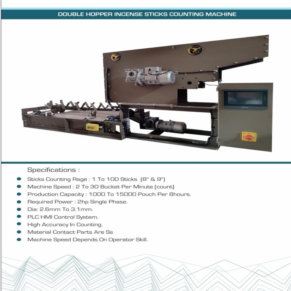 Double Hopper Incense Sticks Counting Machine