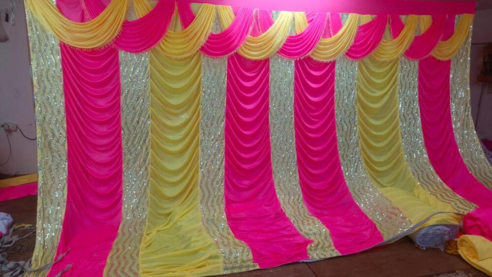 Premium Parda for Mandap Tent Decoration with Smooth Fall and Clean Elegant Finish
