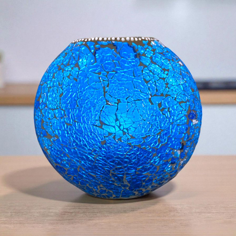 Tuffen Glass Purse Lamp | Purse Shape Tuffen Glass Table Lamp | Glass Table Lamp