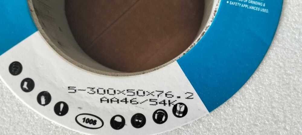Surface Grinding Wheel - Grain Sizes: Wa46/54
