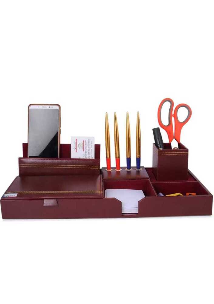 Desk  Organiser - Color: Brown