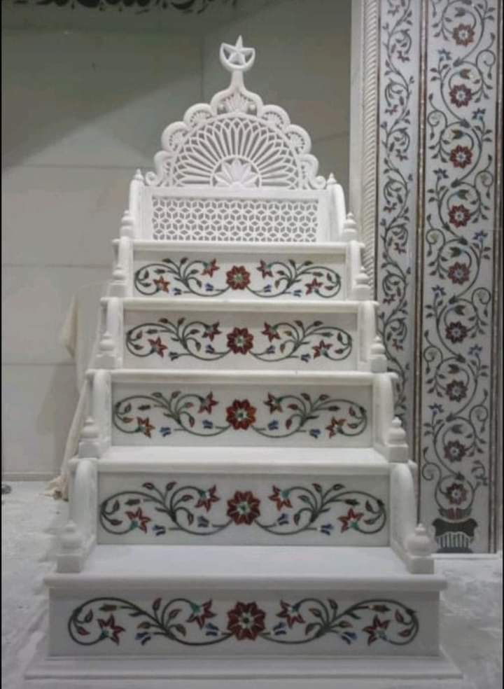 Makrana Marble Inlay Work Mimbar