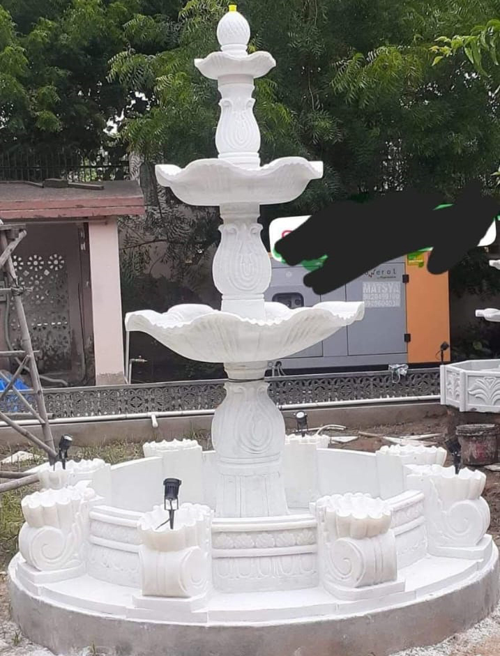 White Marble Fountain