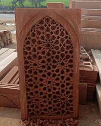 Red Stone Jali - Design Type: Traditional