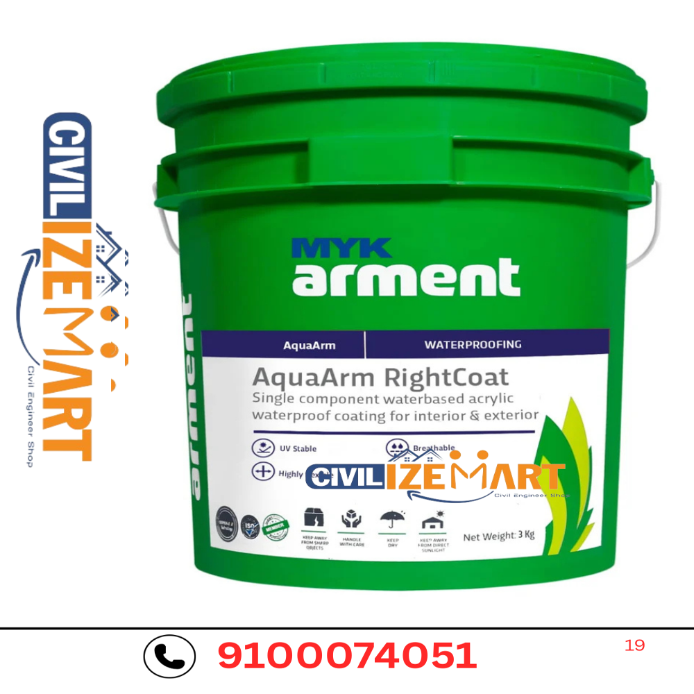 MYK ARMENT AQUA ARM RIGHT COAT,WATERBASED ACRLIC WATERPROOF COATING