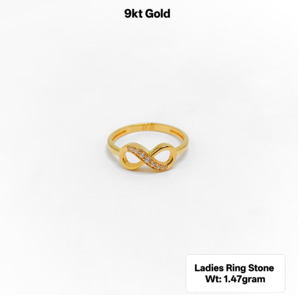 9KT New Design Gold Ladies Ring Stone
