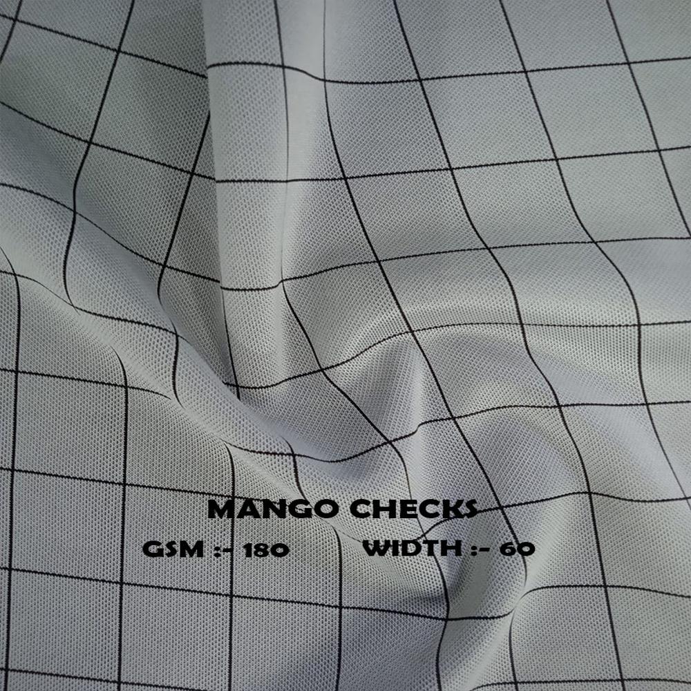 Mango Checks Lycra Fabric - Application: Garment Industry / Boutique Apparel