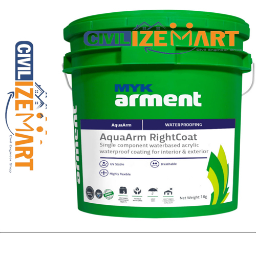 ARMENT AQUA ARM RIGHT COAT,SINGLE COMPONENT WATERBASED ACRYLIC WATERPROOFING COATING
