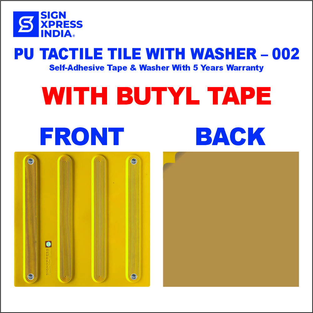 Pu Tactile Tile With Washer With Butyl 002 - Color: Yellows / Golds