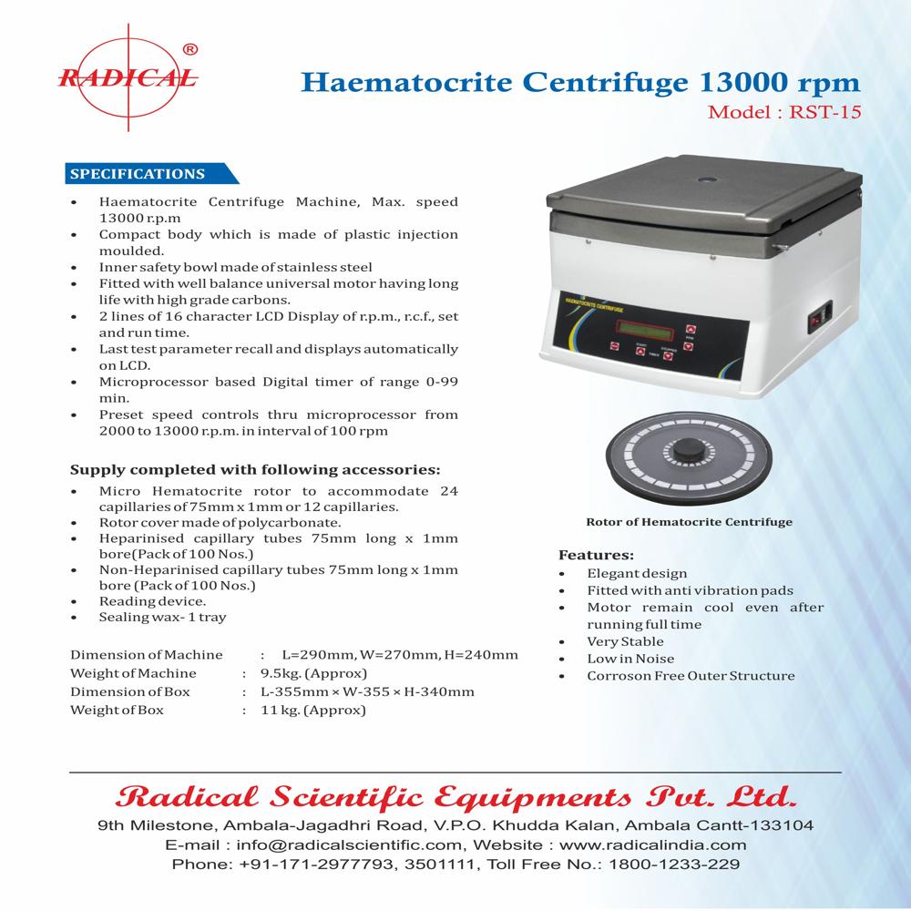 Haematocrit Centrifuge RST-15