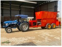 Dc20580 Hydraulic Press Straw Baler Machine - Color: Orange