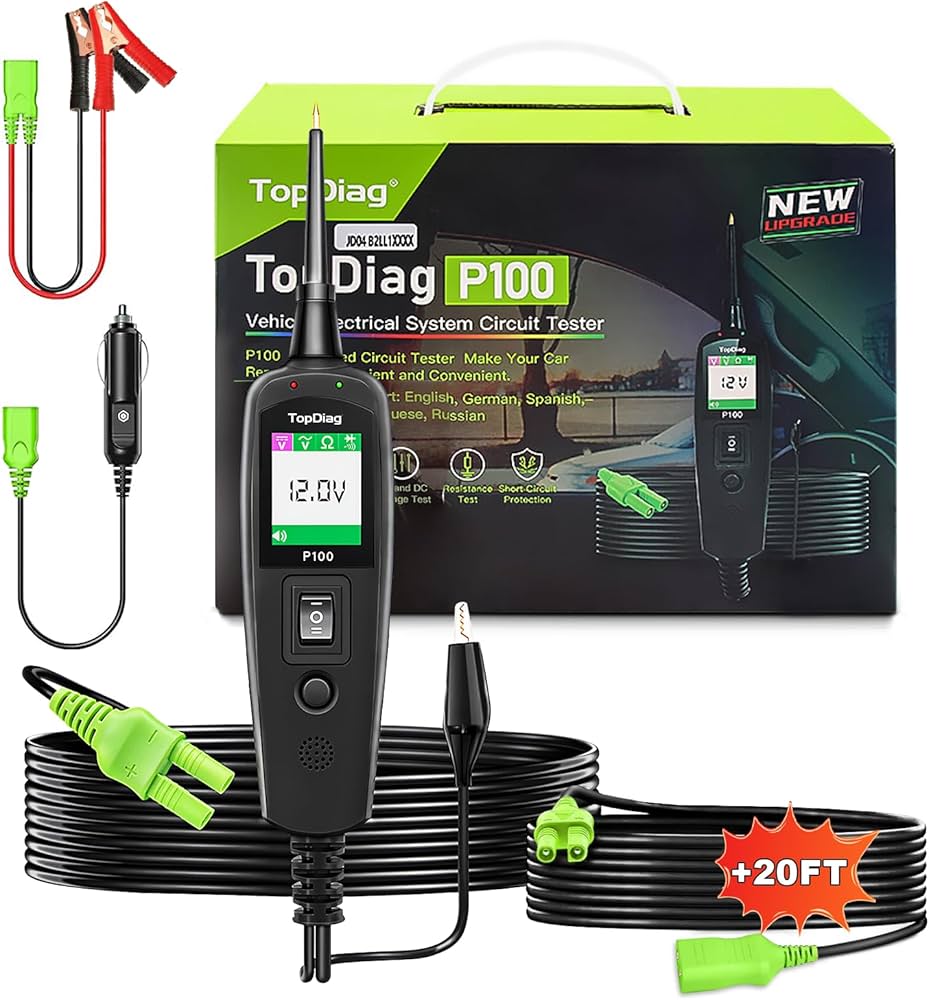 JDiag TopDiag P100 Automotive Circuit Tester