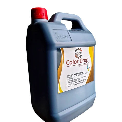 Black Color Drop Printing Ink - Ph Level: 7 Ph