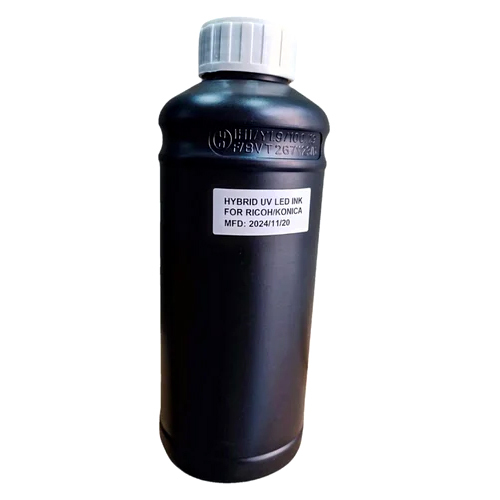 White Odorless Hybrid Uv Led Printing Ink - Color: Black
