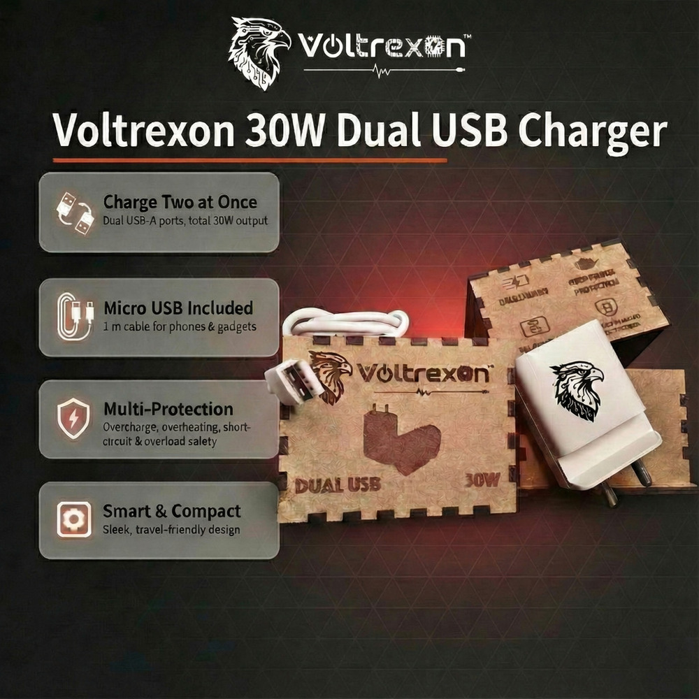 30W Dual USB Charger