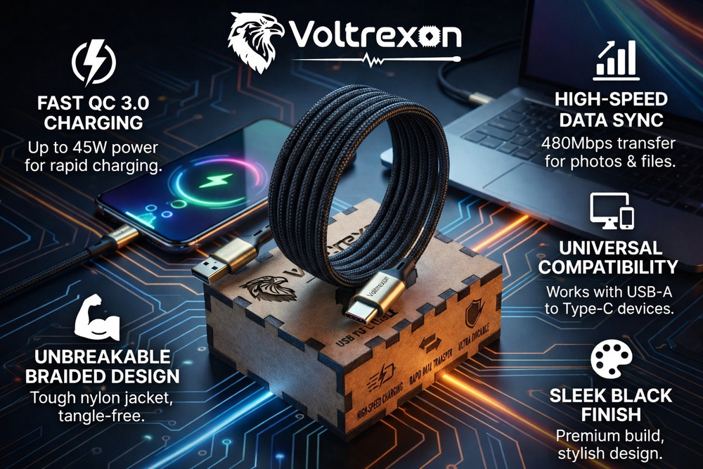 C Type Braided USB Cable
