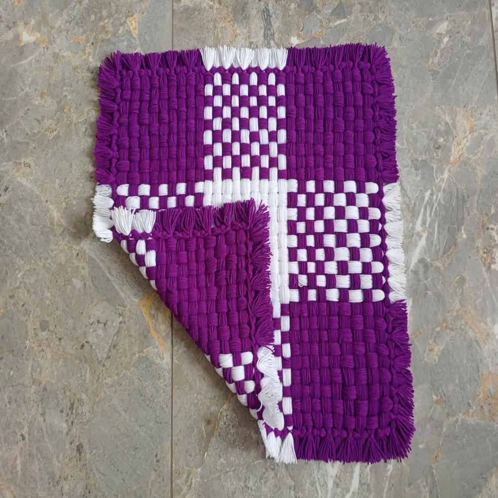 Woolen prayer mat / hands crochet wool asan