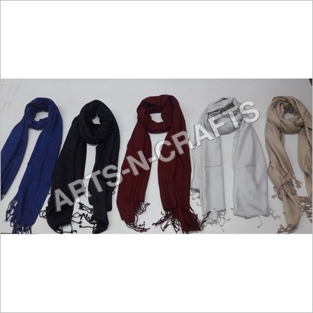 सादा विस्कोस पश्मीना शॉल