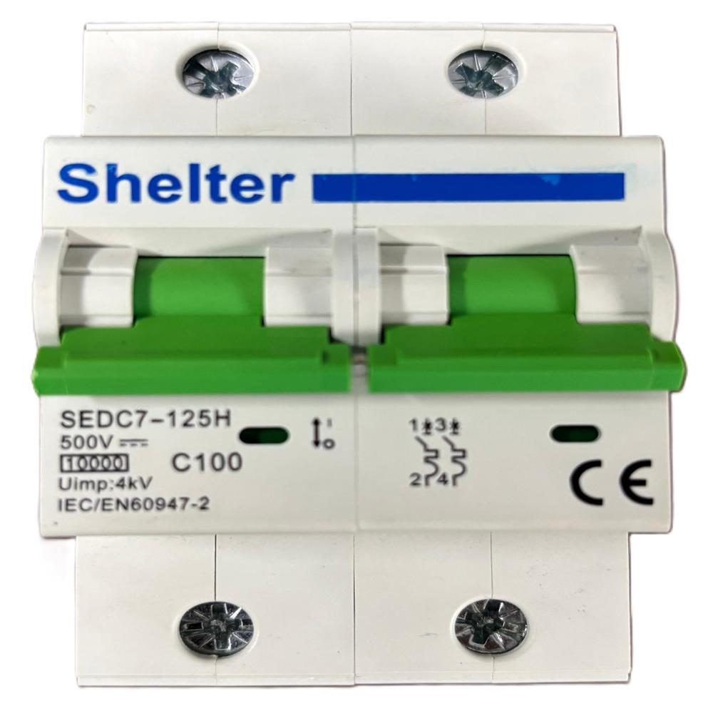 Shelter DP 100A 500V DC MCB