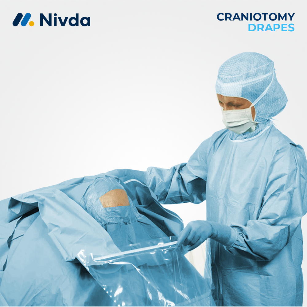 Surgical Craniotomy Drapes 160cmx285cm