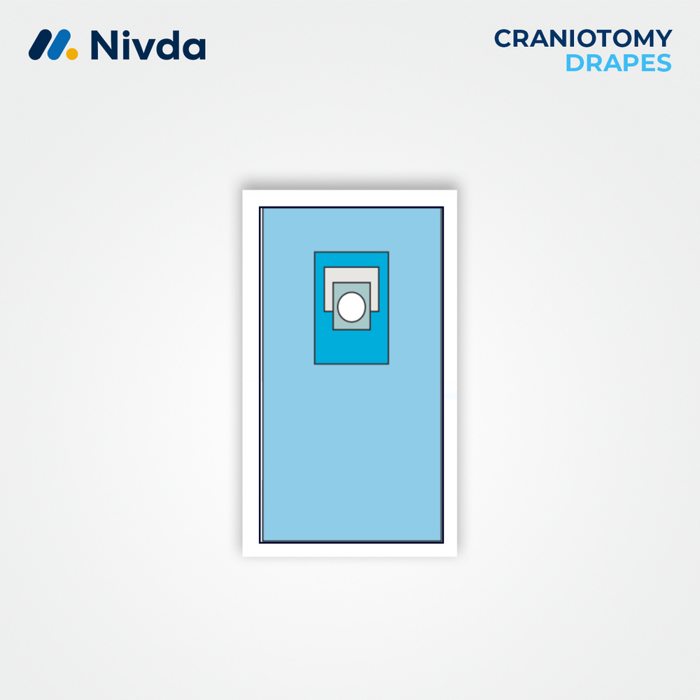 Sterile Craniotomy Drapes 35 GSM