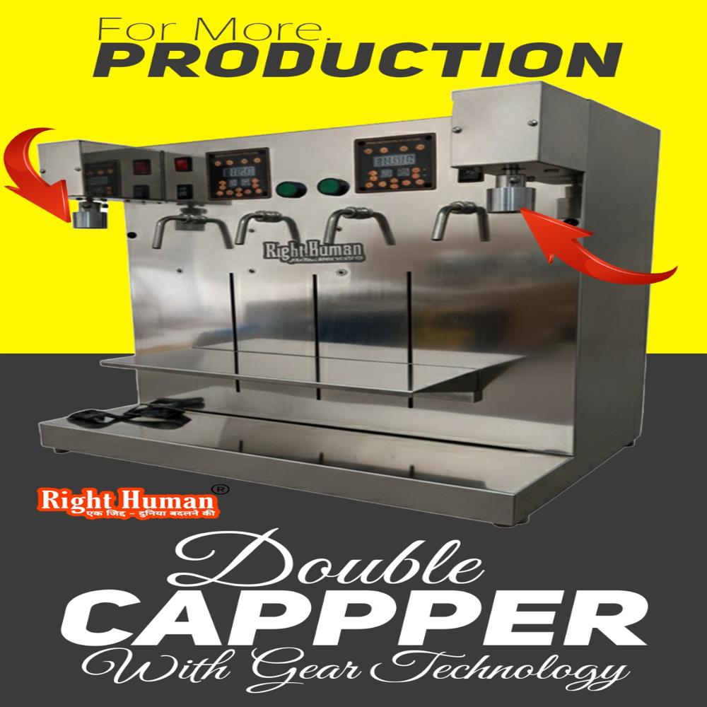 4 Nozzle With 2 Capping Machine - Filling Material: Ms