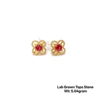 22KT New Design Gold Lab Grown Tops Stone