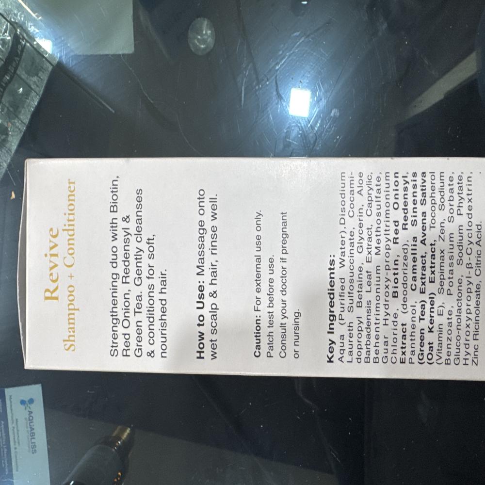 Shampoo plus conditioner