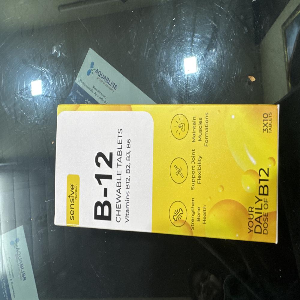 B-12 Chewable Tablets - Age Group: Adults