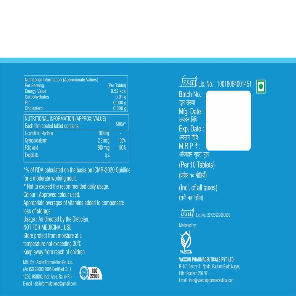Vitamin b 12 And Folic Acid Tablets