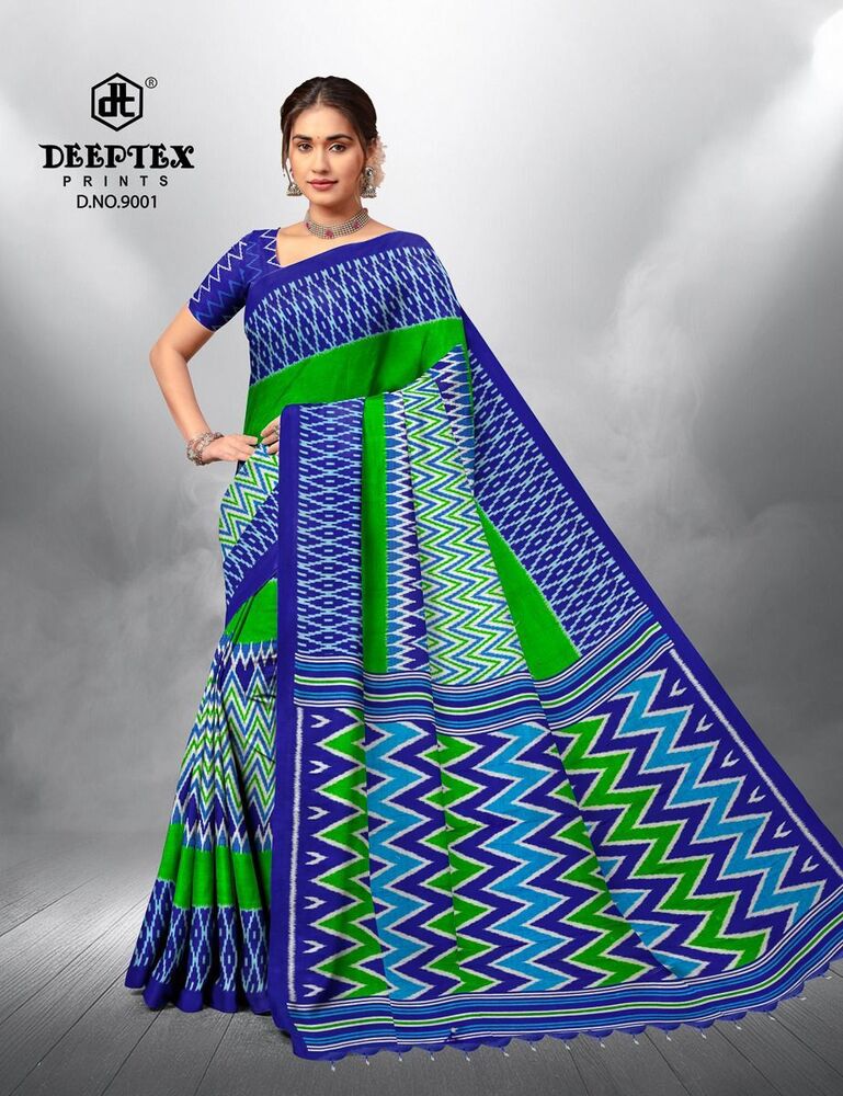 Deeptex Ikkat Special Vol-9  Cotton Saree