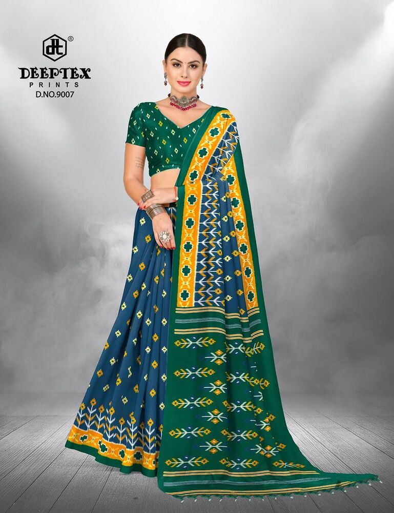 Deeptex Ikkat Special Vol-9  Cotton Saree