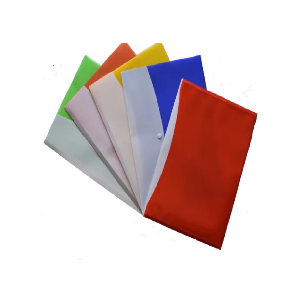 Staprico Plastic Button File Folder Gloss Gloss Double Pocket 0.14_671A