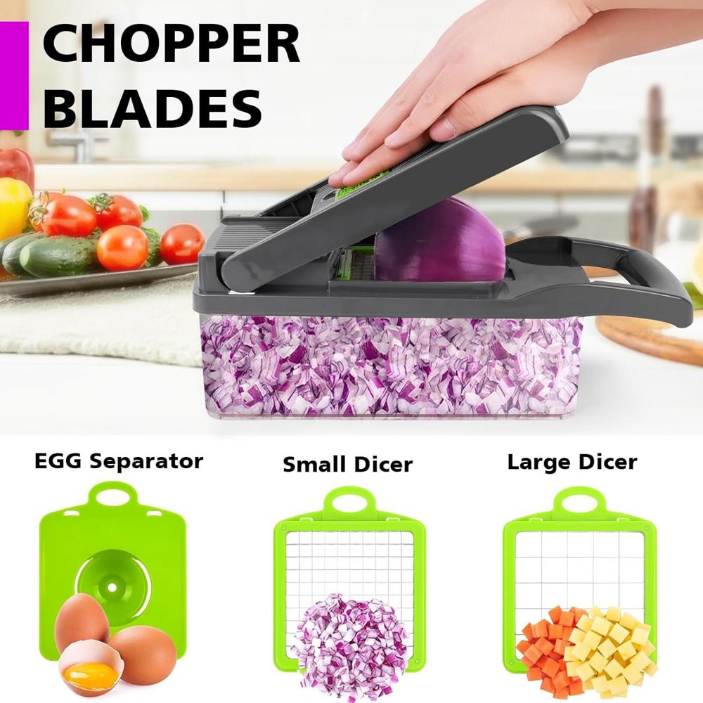 14-in-1 Vegetable Chopper & Onion Dicer at 295.00 INR in Surat | Sarvam ...