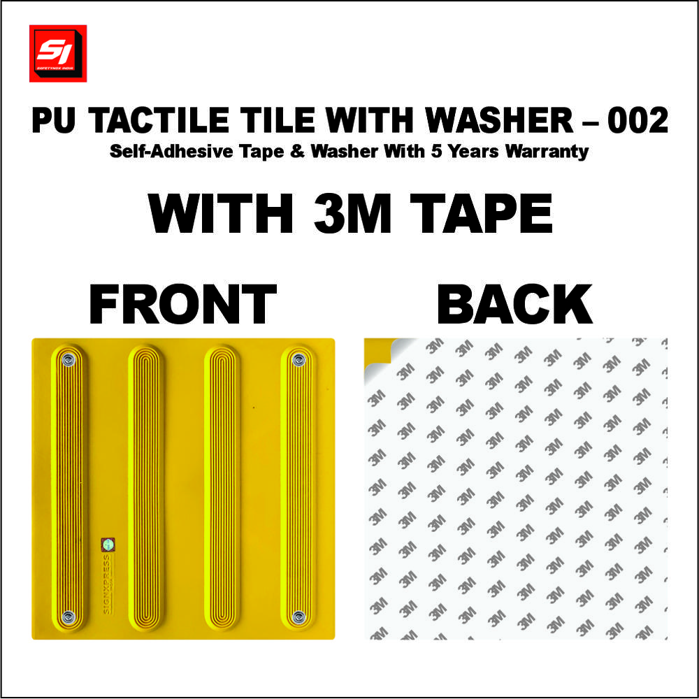 PU Tactile Tile With Washer with 3M Tape 002