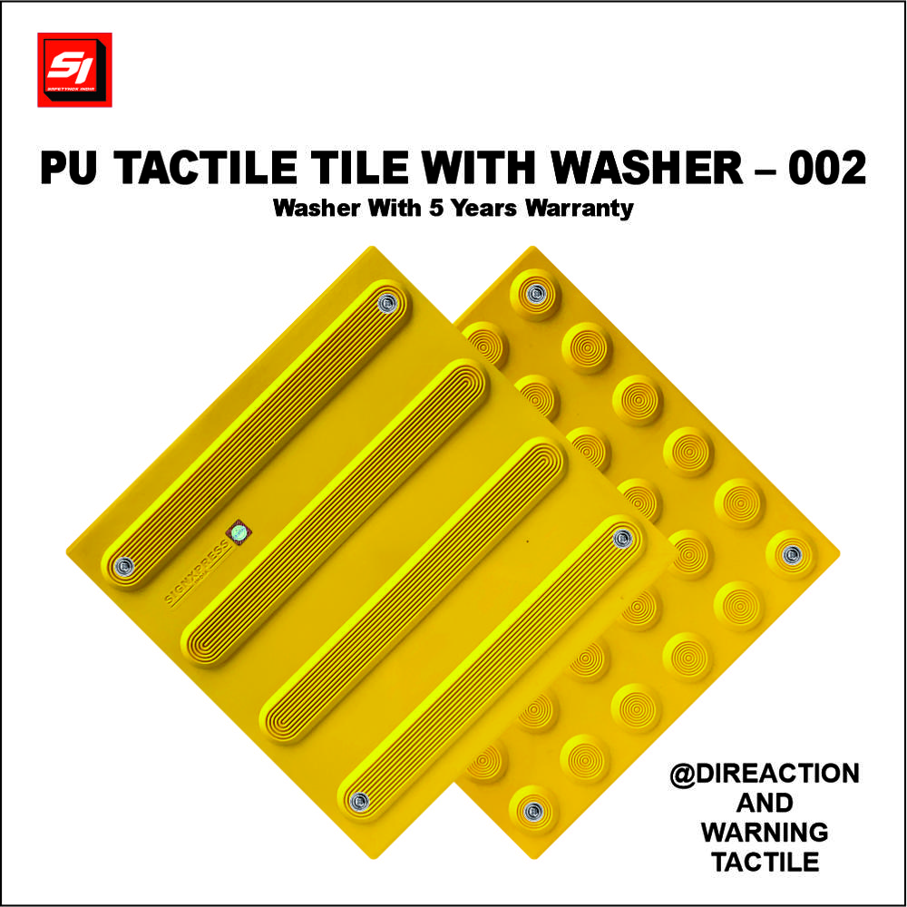 PU Tactile Tile With Washer Plain 002