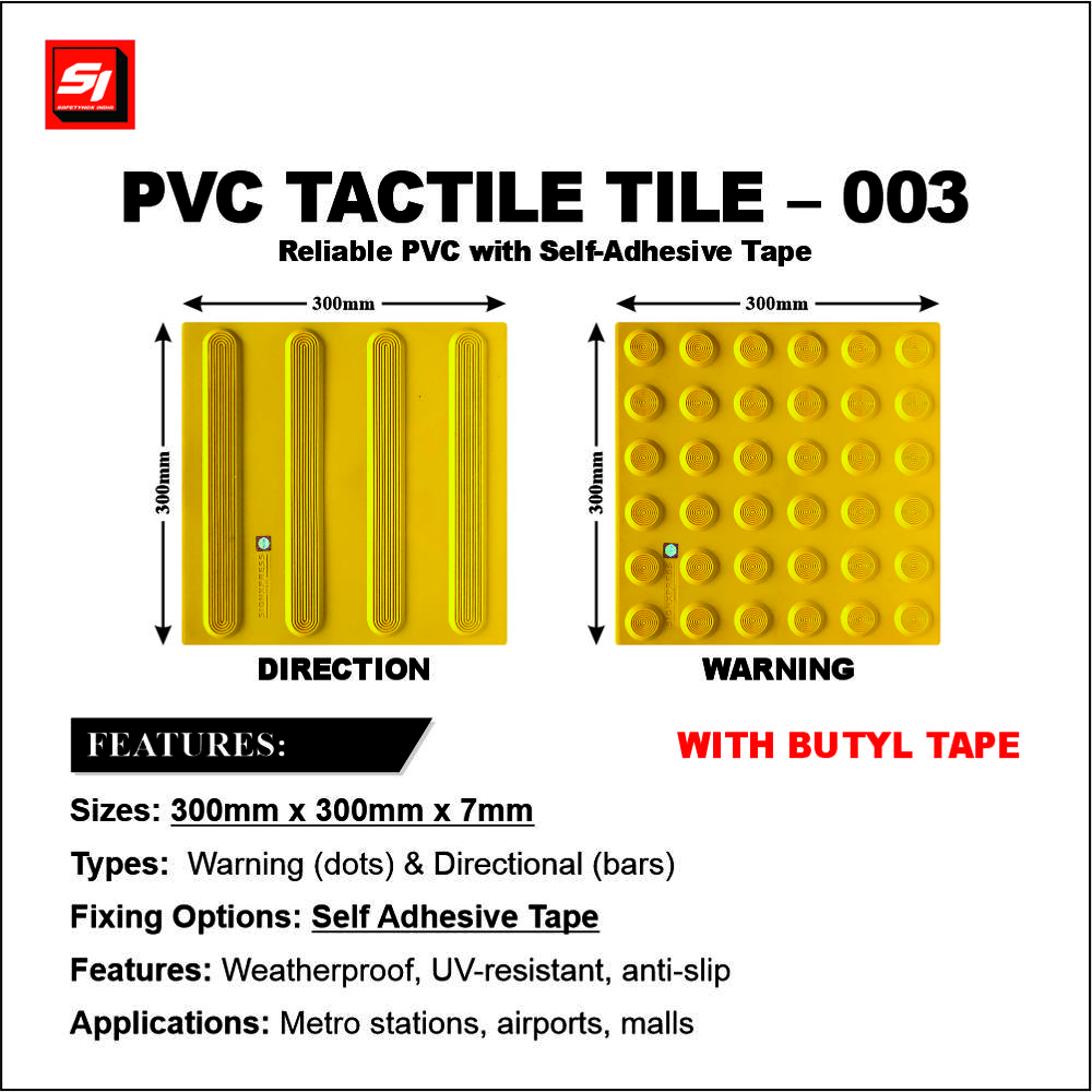 PVC Tactile Tile with Butyl Tape 003